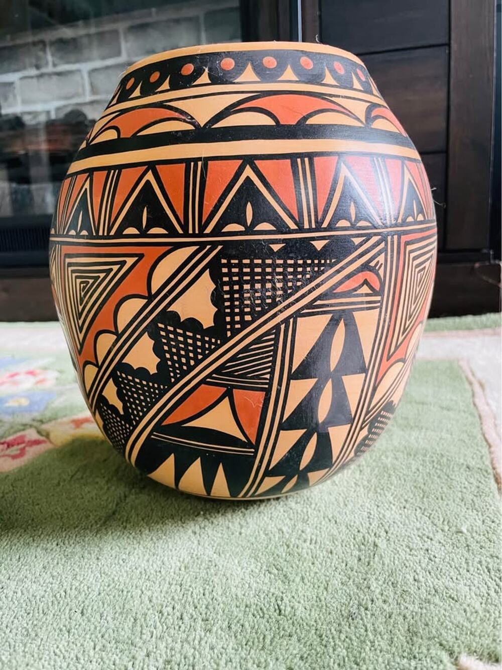 Hopi Native American Hand-Painted Pottery